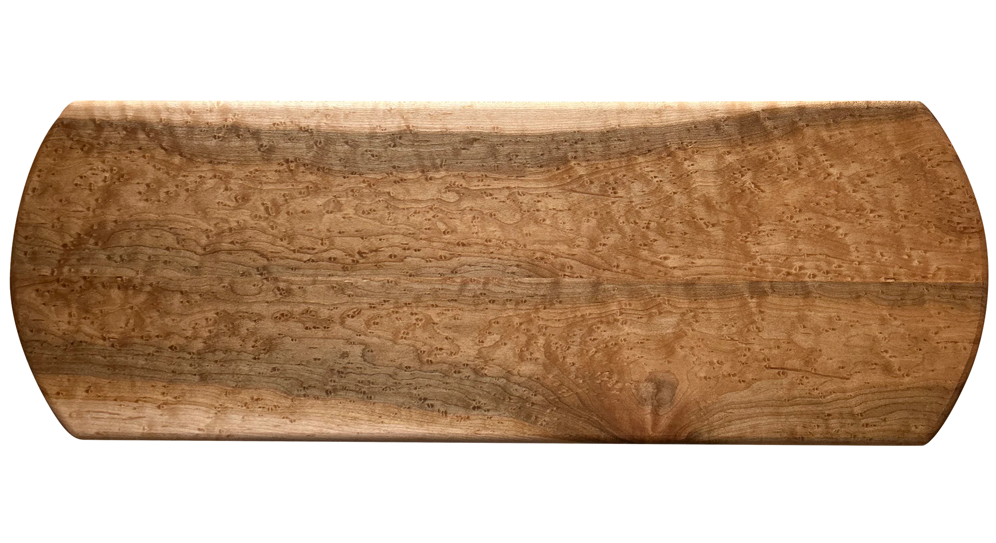 Handcrafted Birdseye Maple Bridge serving board