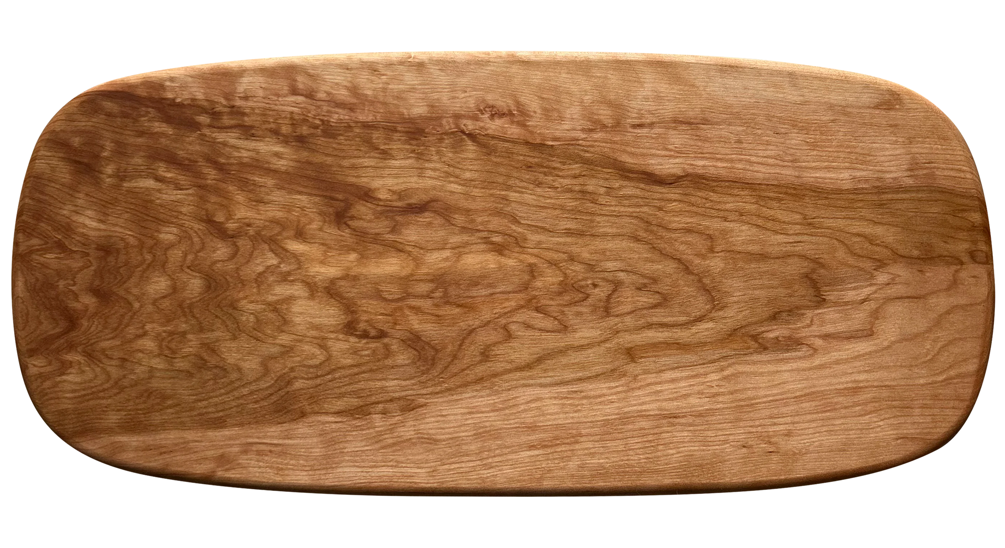 Handcrafted Birdseye Maple bridge serving board
